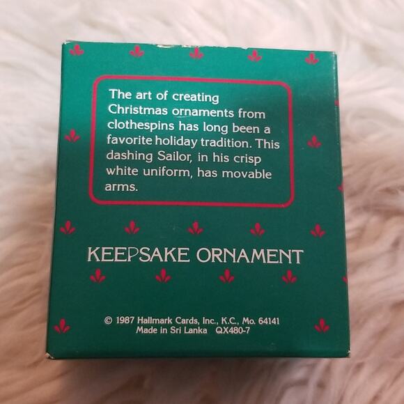 Vintage Hallmark Keepsake Ornament Clothespin Soldier 1987 - Picture 2 of 4